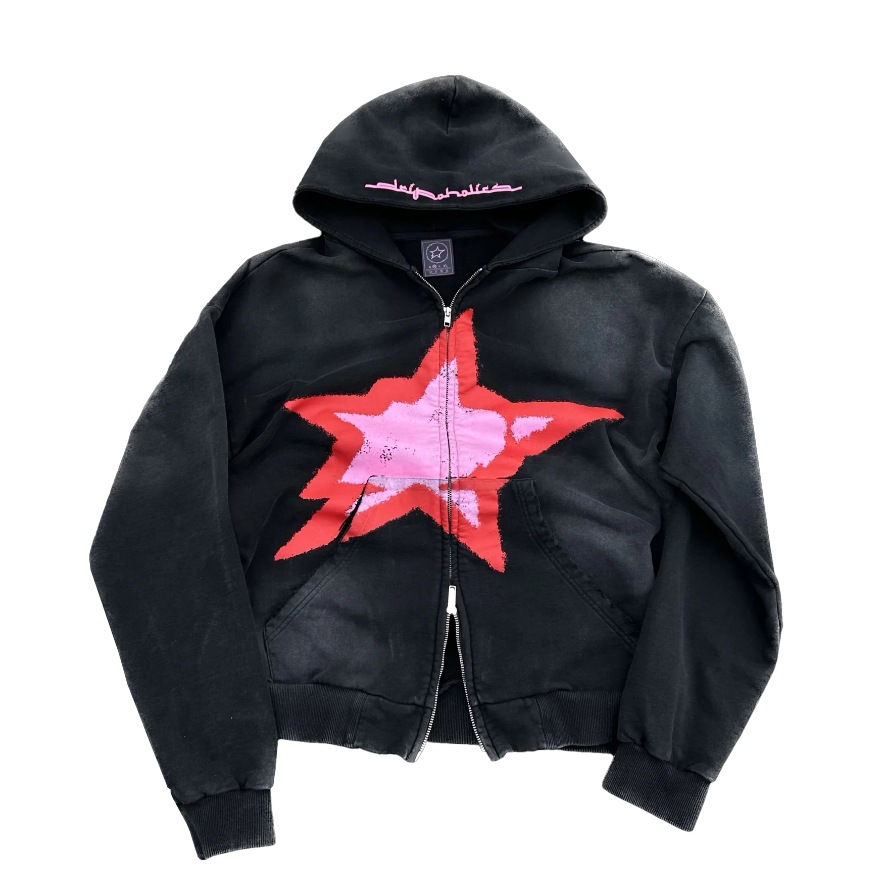 D-Star Washed Double Zip Hoodie – dripoholics